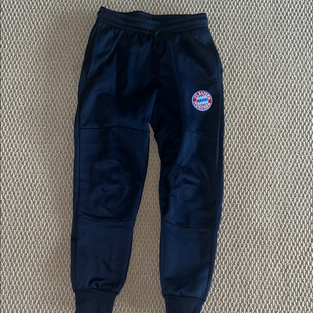 Kids Navy Jogger Pants with Logo EUC